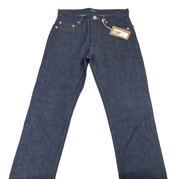 NWT A.P.C. Men's New Cure H Jean Tres Etroit Sz 24 Indigo - Picture 7 of 12